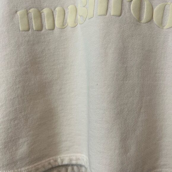 Alice Mushrooms Embroidered Pullover Crop Sweatshirt Women's Size Small - Picture 5 of 7